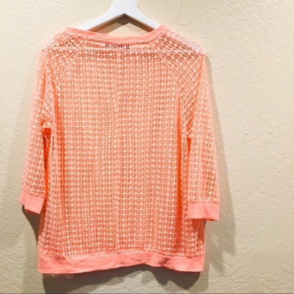 Atmosphere crochet coral top lightweight M10 swim cover up - Picture 3 of 5